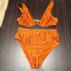 Fashion Nova Radiant Orange Swim Bikini